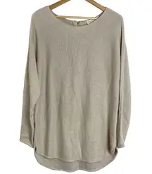 MICHAEL KORS Cozy Knit Tunic w/Shirt-tail Hem & Back Zipper