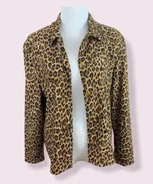 Vintage Briggs New York cheetah/ leopard Shacket