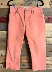 Levi Strauss Signature‎ Peach Denim Crops Size 6