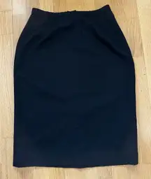 Pendleton 100% Virgin Wool Pencil Skirt 12 Made In USA Chic Office Career Lawyer