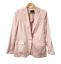 J. Crew Alfie Pink Tencel Long Sleeve Blazer‎ Jacket Single Button Size 4
