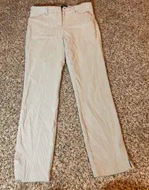 Cynthia Rowley Striped Career Pants with Ankle Slits Size 4‎