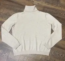 Vintage Lauren Ralph Lauren Silk Cashmere Turtleneck Sweater Beige Women’s Small