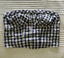 Free People Leilani Cotton Gingham Tube Top