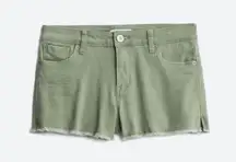 STS Blue Stitch Fix Cotille Fray Hem Olive Green Boyfriend Shorts NWT Size 28