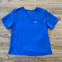 FIGS ‎ Women's size XXL Catarina Royal Blue Scrub Top