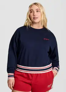 Champion Navy and Red Crewneck 2XL