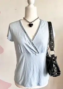 Vintage Sequin Babydoll Top, Y2K Coquette‎ Indie Sleaze 2000s Medium