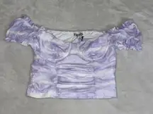 Lavender Tie Dye Crop Top