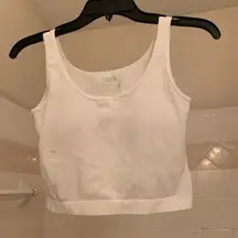 Pro-Fit White Crop Top Size L