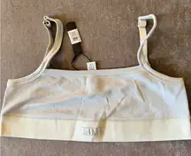 SKIMS Cotton Ribbed Bra- Talc