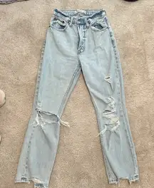 Abercrombie & Fitch Light Blue High Rise Jeans