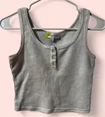 Simple Cropped Tank Top