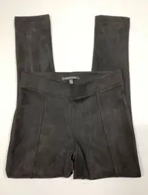 006 Andrew Marc faux suede black pull on pant size x-small