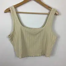 OFFLINE By  OG Groove Crop Top Tank Top Size Large