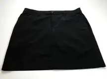 Eddie Bauer Womens Size 12‎ Black Golf Skort Tennis Preppy Athletic Pickleball