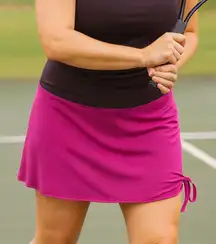 Patagonia Pliant Side Hike Skirt Pink and Purple Mini Skort Size L