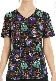 NWT Disney Nightmare Before Christmas Alive with Love V Neck Scrub Top Size 3X