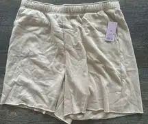 Wild Fable Womens Light Taupe High Rise Pull-On Fleece Lined Shorts XXL