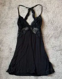Avid Love Black Babydoll Chemise SIZE S