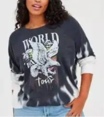 Torrid 00 World Tour Eagle tie dye cozy loungewear sweatshirt