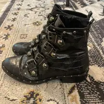 EUC Schutz Studded Leather Booties 8 🥰