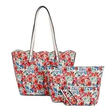 Kelly & Katie 3-Pc Freya Multicolor Floral Bags Set NWOT