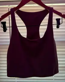 Purple Racerback sports bra