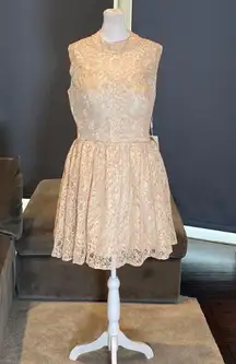 Women’s Short Halter Homecoming Party Dress Open Back Side Zip Size M NWT