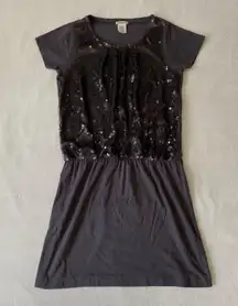 J. Crew Crewcuts Grey Sequin Shirt Dress