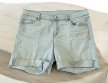ANN TAYLOR LOFT Light Wash Denim Stretch Shorts Size US 10 / 30