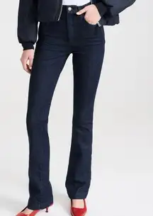 Favorite Daughter Size 27 Valentina Shortie Bootcut Jeans in Obsidian Black