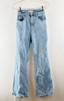 Abercrombie & Fitch  The Flare Ultra High Rise Curve Love Jeans Blue 4 Long