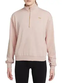 Nike Sportswear Femme Quarter-Zip Sweater in Pink/Gold