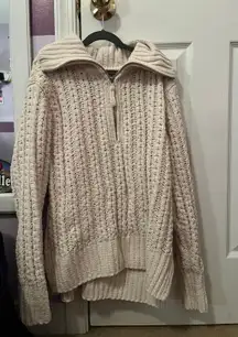 Cream Cable Knit Sweater
