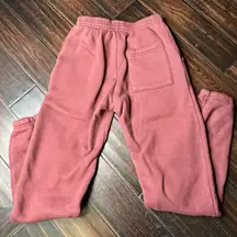 Fluffy puffy fleece sweatpants drawstring waist Los Angeles Apparel basic warm