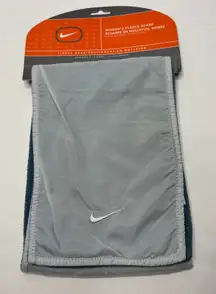 Vintage Deadstock Nike Light Blue Fleece Rectangle Scarf 2009 NWT Athletic Logo