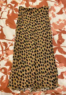 Cheetah Long Skirt