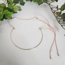 Minimalist Choker Pink Slider Cord
