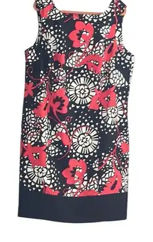 ALYX Dress Size 20, floral, red, black and white.