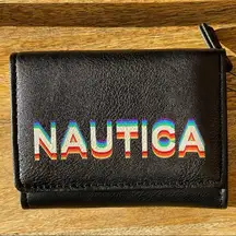 Nautica Black & Rainbow Pride Multifunction Wallet