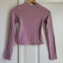 Skims Cotton Jersey Long Sleeve T-Shirt in Dusk, size XS