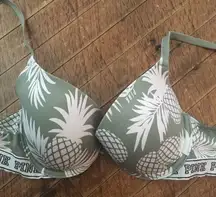 Victoria Secret pineapple wear everywhere push-up bra