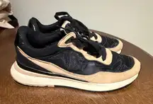 Zara Sneakers Fashion Athletic Running Casual Shoes Black Beige EU‎ 38