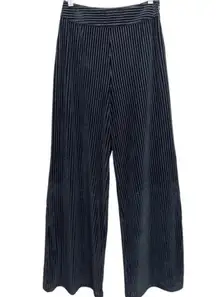 Tularosa  Marley Ribbed Pants High Rise Wide Leg Stretch Black Size S