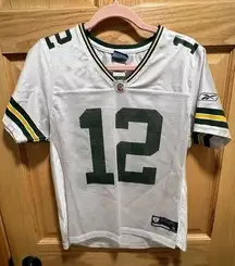 Vintage Ladies Medium Aaron Rodgers Away Green Bay Packers White Jersey