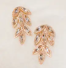 Christian Sirianio NWT Christian Siriano rose gold tear drop cocktail glam earrings