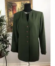 Collections For Le Suit Women Jacket 4 Buttons Front Office Siren Preppy Sz 14