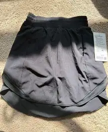 Lululemon Hotty Hot HR Skirt Lined Long Black Size2 NWT