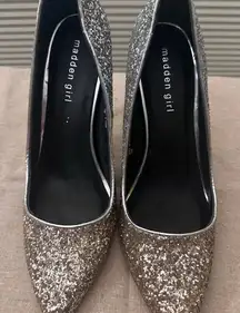 Madden Girl Sparkling Gold & Silver ombre Heels Brand New!